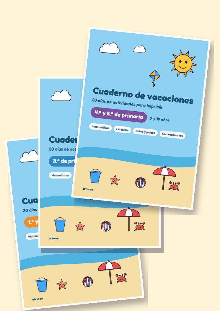 Cuaderno de vacaciones: 30 días de actividades para imprimir (6 a 10 años)