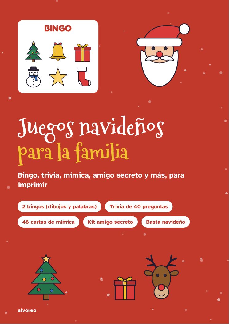 Juegos navideños para la familia: bingo, trivia, mímica y amigo secreto