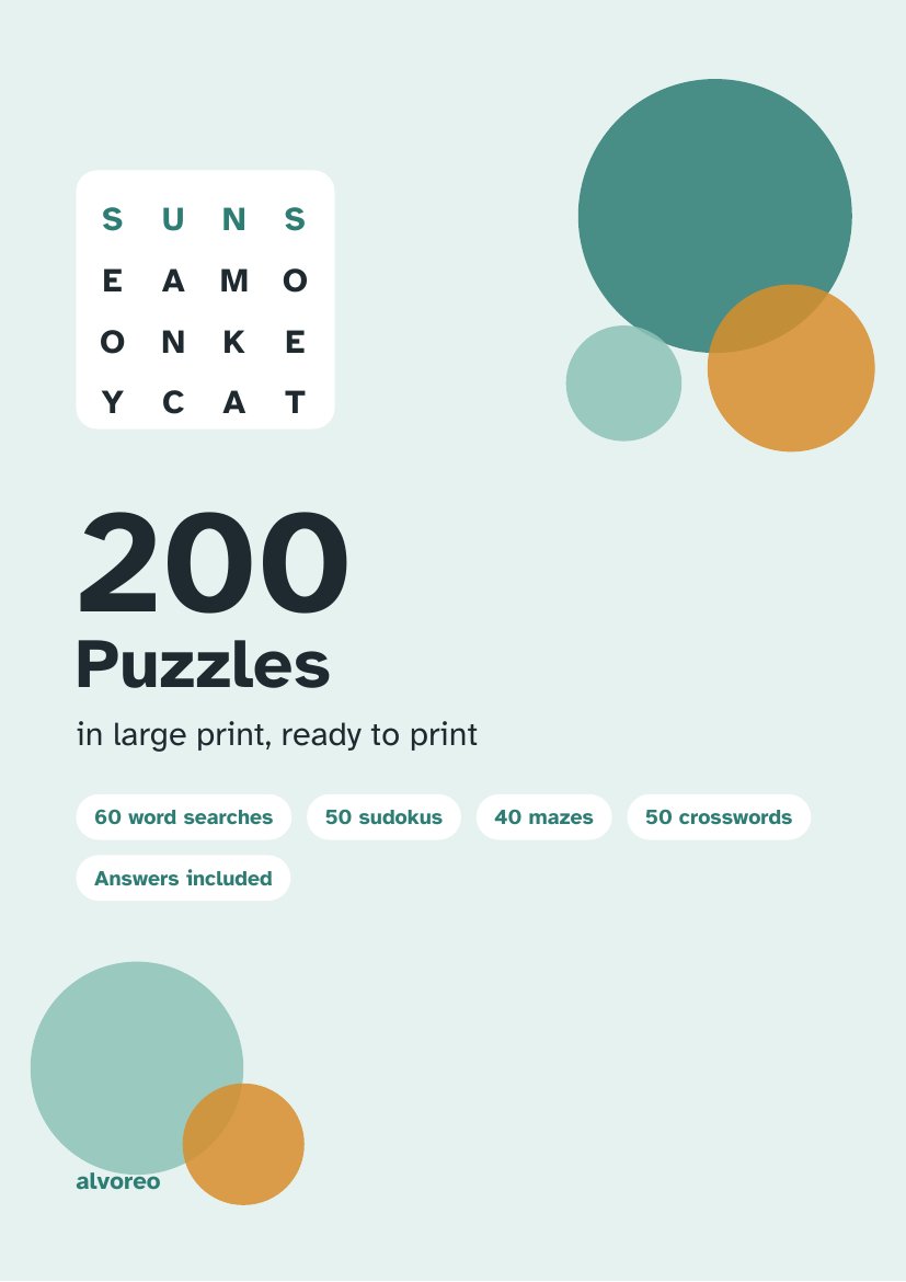 Cover of 200 Large-Print Puzzles